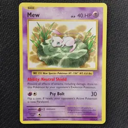 Mew 53/108 XY Evolutions Pre Release Deck Exclusive Non-Holo Pokemon Card MP - Image 1