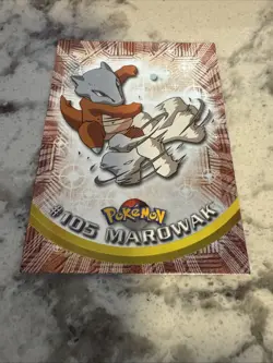 Marowak #105 2000 Topps Series 2 Pokemon Blue Logo TV Animation Edition holo - Image 1
