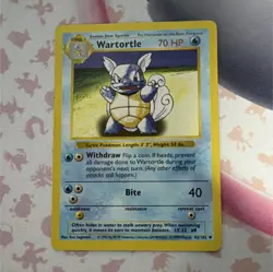 The Pokemon Company Wartortle 42/102 Base Set Shadowless Uncommon 70 HP - Image 1