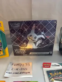 Pokemon Paldean Fates ETB Elite Trainer Box New Factory Sealed + Sealed lot - Image 2