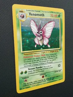 NO SYMBOL ERROR Venomoth Jungle 13/64 *NM* Near Mint Pokemon TCG Holo Rare WOTC - Image 2