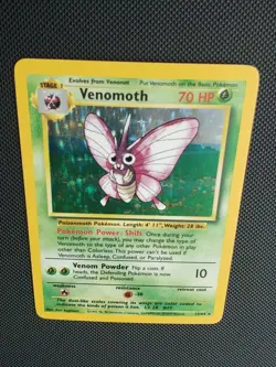 NO SYMBOL ERROR Venomoth Jungle 13/64 *NM* Near Mint Pokemon TCG Holo Rare WOTC - Image 5