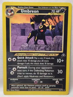 Pokemon TCG Umbreon Neo Discovery 32/75 Non-Holo Rare Lightly Played - Image 1