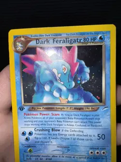 Pokemon TCG 1st Edition Dark Feraligatr Holo Neo Destiny 5/105 - Image 5