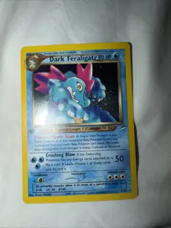 Pokemon TCG Dark Feraligatr Holo Rare Neo Destiny, 5/105, Vintage WOTC LP/NM - Image 1