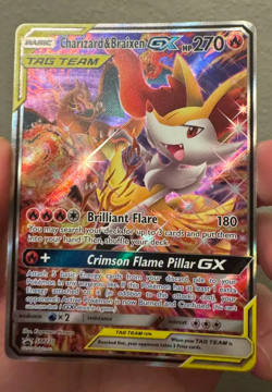 Pokemon Charizard and Braixen GX Tag Team Black Star Promo *READ DESCRIPTION* - Image 1