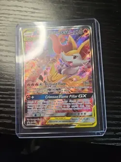 Pokemon TCG Charizard & Braixen GX Tag Team Black Star Promo SM230 Holo Rare - Image 1