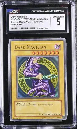 Dark Magician Yu-Gi-Oh! (2002) Yugi Starter Deck SDY-006 CGC 5 Excellent - Image 1