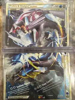 Palkia & Dialga Legend 101/102 and 102/102 Triumphant Holo Pokemon Top & Bottom - Image 1