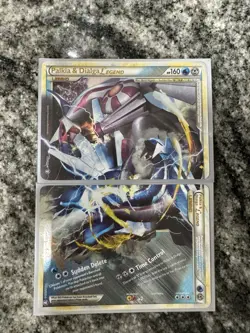 Palkia & Dialga Legend 101/102 and 102/102 Triumphant Holo Pokemon Top & Bottom - Image 1
