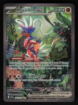 Koraidon ex 247/198 SV01: Scarlet & Violet Base SIR Rare Pokemon TCG Card NM - Image 1