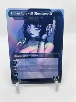MTG Liliana of the Veil Fanart Huniepop Lillian Aurawell- EDH / Playtest Magic - Image 1