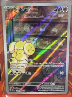 Pokemon TCG Fidough Scarlet & Violet Base Set Holo Illustration Card 213/198 - Image 1