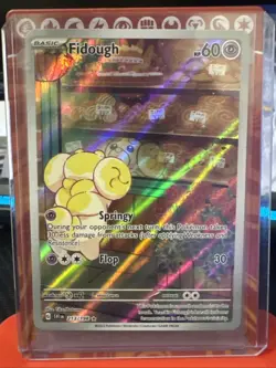 Pokemon TCG Fidough Scarlet & Violet Base Set Holo Illustration Card 213/198 - Image 3