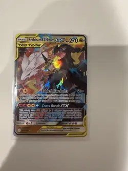 Reshiram & Zekrom GX 157/236 Pokemon Sm-Cosmic Eclipse Full Art NM - Image 3