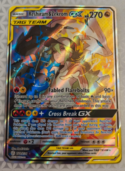 Reshiram & Zekrom GX Tag Team 222/236 Pokemon Sm-Cosmic Eclipse - Image 1
