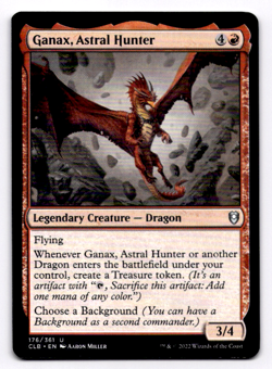 Ganax, Astral Hunter Commander Legends: Battle for Baldur's Gate - MTG NM 17 - Image 1