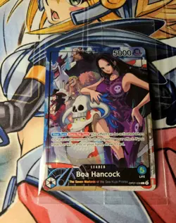 One Piece Card Game Boa Hancock OP07-038 PSA English Exclusive Promo Pack Sealed - Image 1