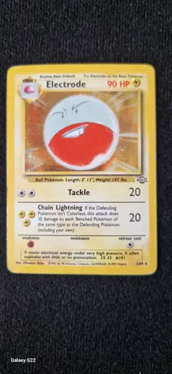 🔥Electrode 2/64🔥 Rare Vintage Holo Pokemon Card Jungle LP-MP - Image 1