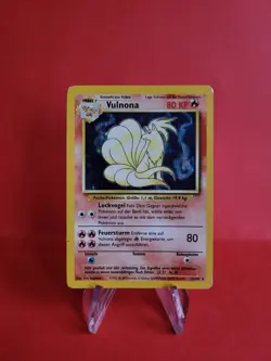 Pokemon Karte/card - Ninetales Vulnona 12/102 - Base Set Holo - Very Good+ - Image 1
