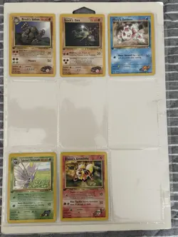82 Card 1st Edition Pokemon Gym Heroes Set Unplayed Cards Lot - Image 1