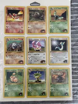 82 Card 1st Edition Pokemon Gym Heroes Set Unplayed Cards Lot - Image 2