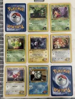 82 Card 1st Edition Pokemon Gym Heroes Set Unplayed Cards Lot - Image 3