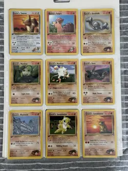 82 Card 1st Edition Pokemon Gym Heroes Set Unplayed Cards Lot - Image 5