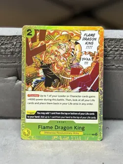 One Piece Card Game Flame Dragon King ST13-017 Ultra Deck Common Foil English - Image 1