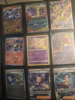 Pokemon Binder Collection Cards. Vmax, Ex gengar, mew, Eeveelution, charizard - Image 1