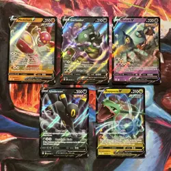 Pokemon TCG Umbreon v Evolving Skies Ultra Rare Card 094/203 bundle x5 V Cards - Image 1
