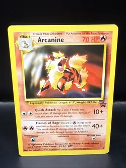 Pokemon Card - Arcanine WoTC Black Star Promo 6 Non Holo H - Image 1