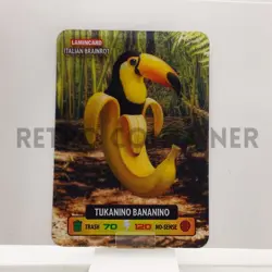 LAMINCARD ITALIAN BRAINROT DIRAMIX Cards 2025 - 124 Tukanino Bananino - Image 1