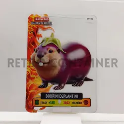 LAMINCARD ITALIAN BRAINROT DIRAMIX Cards 2025 - 24 Bobrini Egplantini - Image 1