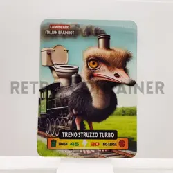LAMINCARD ITALIAN BRAINROT DIRAMIX Cards 2025 - 109 Treno Struzzo Turbo - Image 1
