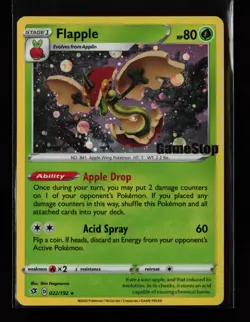 Flapple 022/192 Promo Cosmos Holo Gamestop Stamped Pokemon Card - Image 1