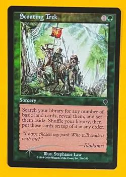 MTG SCOUTING TREK (Foil) Invasion (OldManMTG 011-862) - Image 1