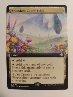 Abundant Countryside (Extended Art) Commander: Lorwyn Eclipsed Regular - Image 1