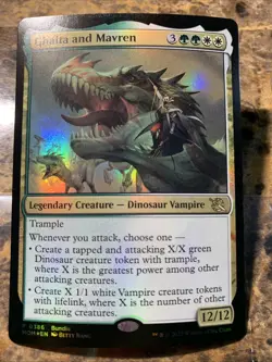 MTG TCG Ghalta and Mavren 0386 Foil Promo - Image 1