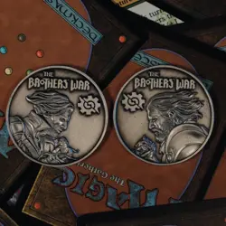 Magic the Gathering Limited Edition Brothers War Collectible Coin 5,000 MADE - Image 1