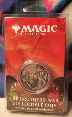 Magic the Gathering Limited Edition Brothers War Collectible Coin 5,000 MADE - Image 2