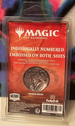 Magic the Gathering Limited Edition Brothers War Collectible Coin 5,000 MADE - Image 3