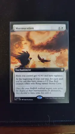 Magic the Gathering Murmuration (Extended Art) Commander: Bloomburrow Regular - Image 1