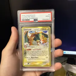 2006 Pokemon EX Charizard Holo 4/100 Crystal Guardians PSA 2 - Image 3