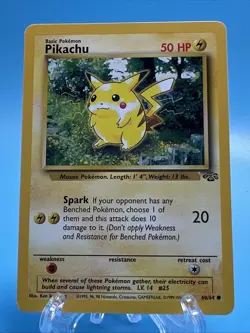Pikachu #60/64 - 1999 Fossil Set - Non-Holo - Vintage WOTC Pokemon - Image 1