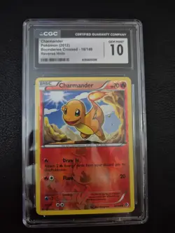 Charmander Pokemon 2012 Boundaries Crossed 18/149 Reverse Holo CGC 10 GEM Mint - Image 1