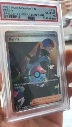 Pokemon Penny 239/091 SV: Paldean Fates SIR PSA 10 GEM - Image 1