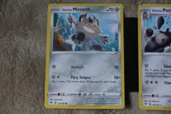 Pokemon TCG Vivid Voltage GALARIAN MEOWTH 112/185 + GALARIAN PERRSERKER 113/185 - Image 2