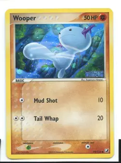 Wooper Reverse Holo Common Ex/NM 79/115 EX Unseen Forces Pokemon - Image 1