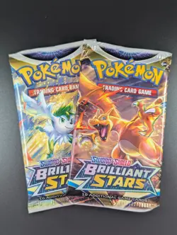 Brilliant Stars Booster Packs x2 [BRAND NEW & SEALED] Pokemon TCG Sword & Shield - Image 1